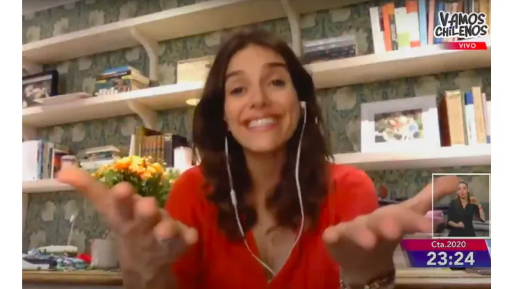 María Luisa Godoy durante su aparición en Vamos Chilenos.