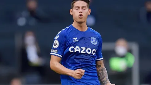 El colombiano ya sumó minutos oficiales en Everton.
