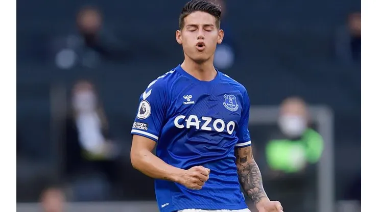 El colombiano ya sumó minutos oficiales en Everton.