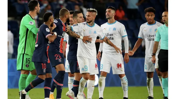La bataola desatada entre los jugdores del PSG y el Marsella