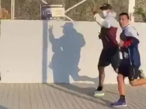 Vidal sorprende y sale a correr por las calles de Barcelona