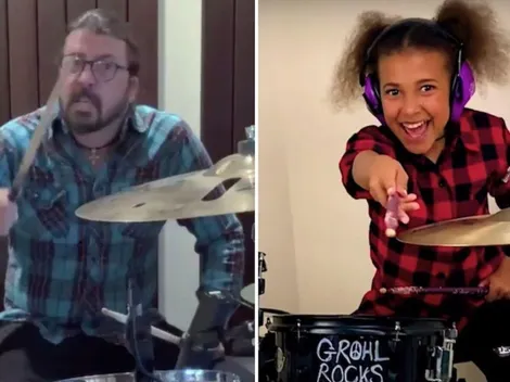 Dave Grohl escribe canción a niña que lo desafió a un duelo de batería