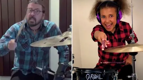 Dave Grohl escribe canción a niña que lo desafió a un duelo de batería