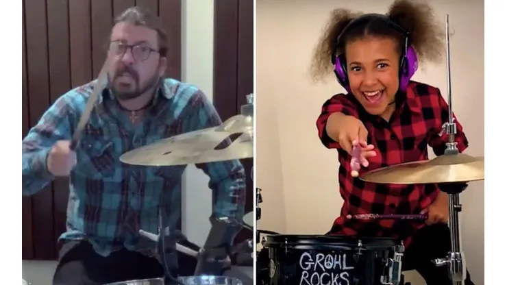 Dave Grohl escribe canción a niña que lo desafió a un duelo de batería