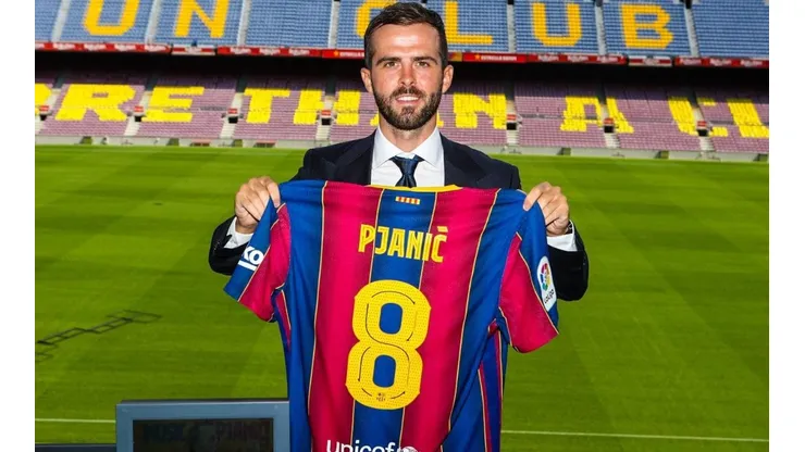 Miralem Pjanic es presentado como nuevo refuerzo del Barça