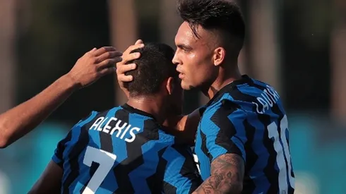 Lautaro Martínez se hizo rico con las habilitaciones para Alexis Sánchez en el amistoso del Inter