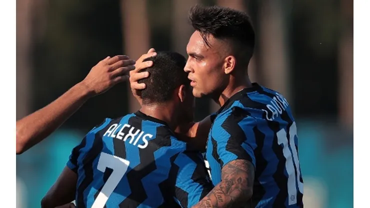 Lautaro Martínez se hizo rico con las habilitaciones para Alexis Sánchez en el amistoso del Inter