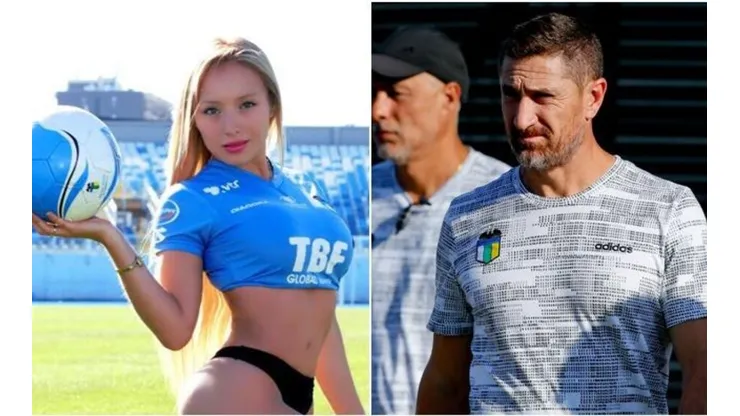 La bella empresaria compartió una sugerente fotografía para pedir la salida del DT de O'Higgins.