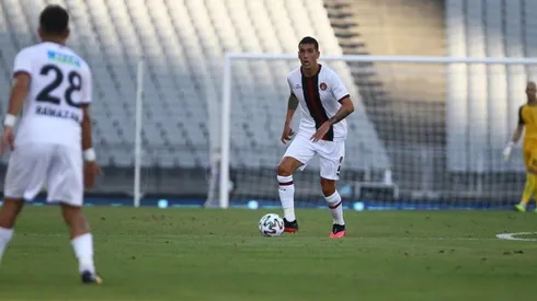 Enzo Roco en su debut con el Fatih Karagümrük en Turquía.