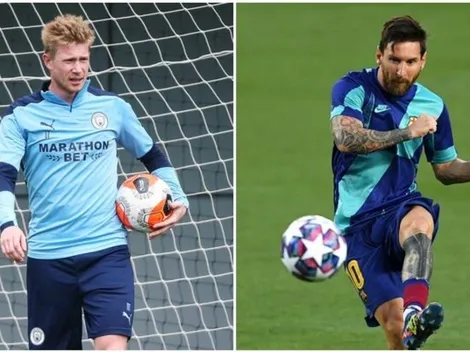 De Bruyne ni ahí con el fallido arribo de Messi al City