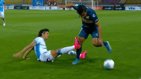 Nueva lesión de Eduard Bello contra Everton en Sausalito.