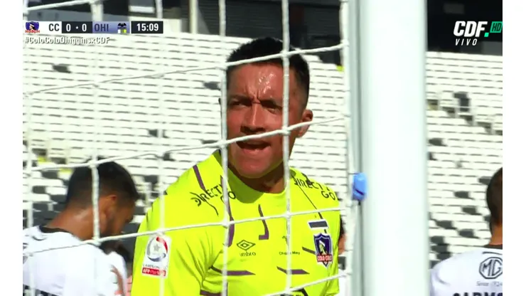 Miguel Pinto estaba furioso con el pasapelotas