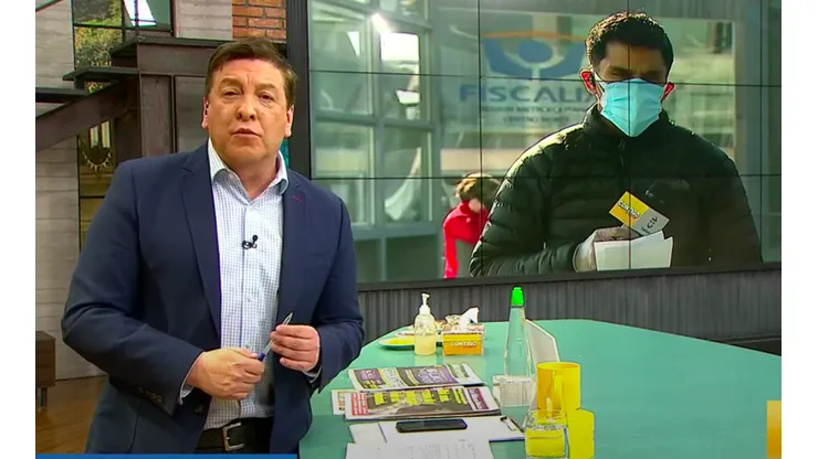 Julio César Rodríguez en el momento de la reflexión en torno al caso Nano Calderón, en medio de "Contigo en la Mañana".