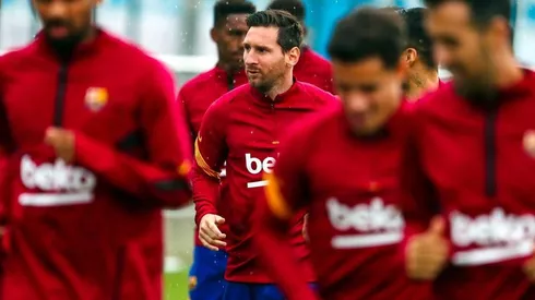 Lionel Messi ya trabaja junto a sus compañeros en el Barcelona