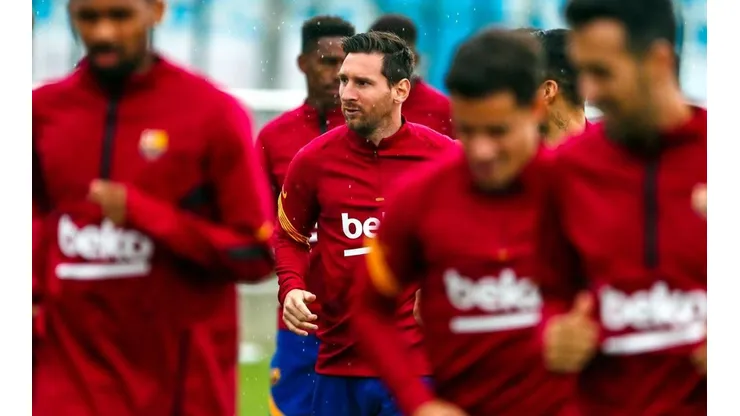 Lionel Messi ya trabaja junto a sus compañeros en el Barcelona