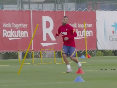 Vidal deja la vida en el que puede ser su última práctica en Barcelona