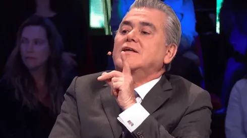 Hernán Calderón en plena defensa de Nano Calderón, durante su participación en el programa "Vértigo".