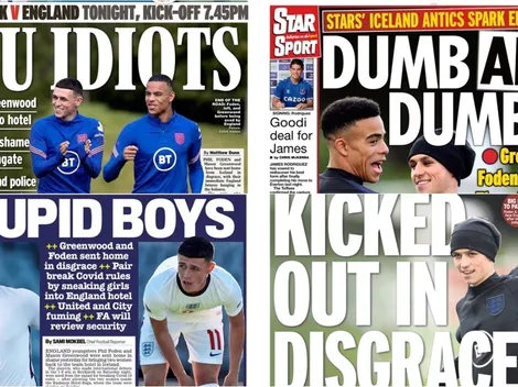 "Tonto y retonto": Prensa inglesa trapea con Foden y Greenwood