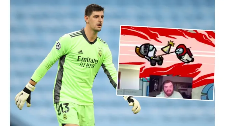 Courtois demostró su calidad en el "Among Us"