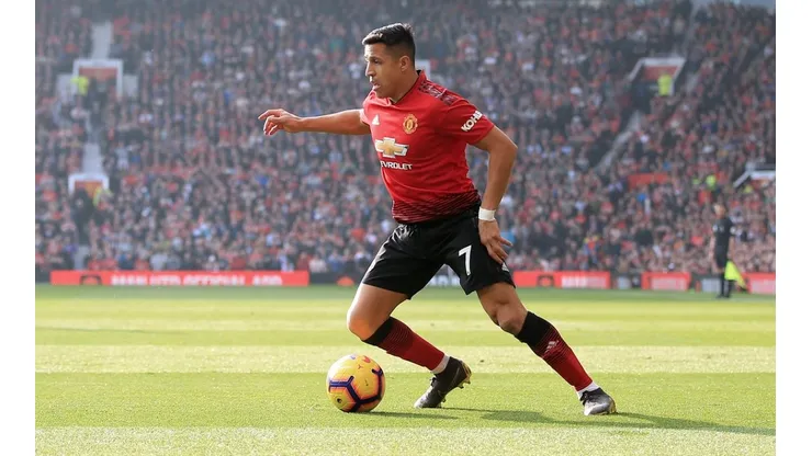 Alexis en el Manchester United.