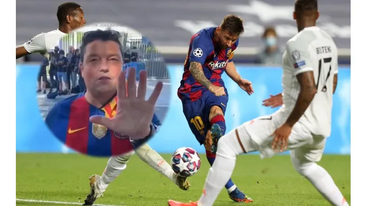 Messi y su fanático hincha.
