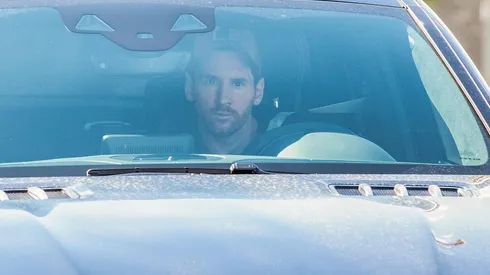 Lionel Messi en su "regreso" al Barcelona.