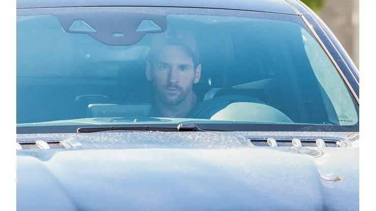 Lionel Messi en su "regreso" al Barcelona.