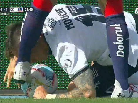 El polémico patadón de Beausejour a Mouche