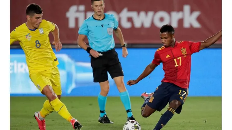 Ansu Fati entra en la historia del fútbol español