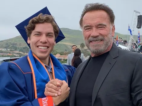 Hijo no reconocido de Schwarzenegger sorprende en redes sociales