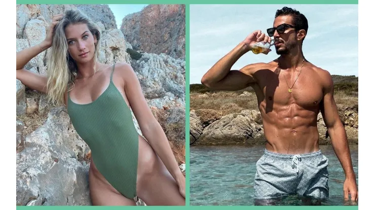 La ex de Alexis Sánchez, Anna Modler, y Marco Ferri en los parajes de Grecia.
