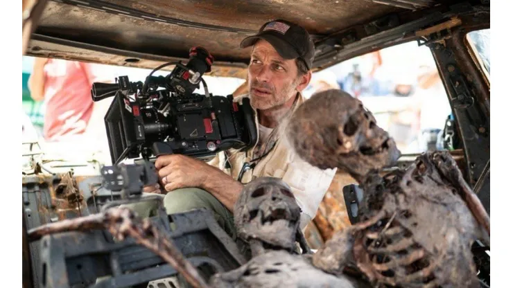 El director Zack Snyder en medio de las filmaciones de "Army of the Dead".