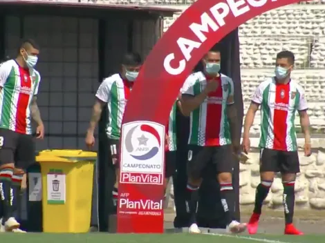 Jugadores de Palestino casi entran a la cancha con las mascarillas