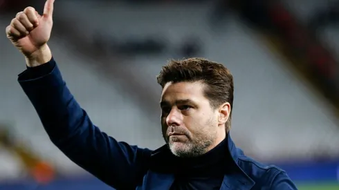 Mauricio Pochettino en la banca del Tottenham