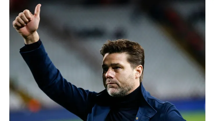 Mauricio Pochettino en la banca del Tottenham