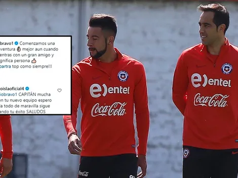 Mauricio Isla le dice "capitán" al gran Claudio Bravo