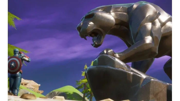 Fortnite pone una estatua de Black Panther
