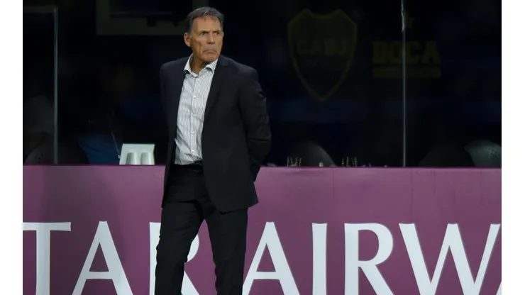 Miguel Ángel Russo en la banca de Boca Juniors