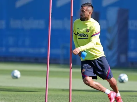 Vidal y el Barcelona entrenan bajo las órdenes de Koeman