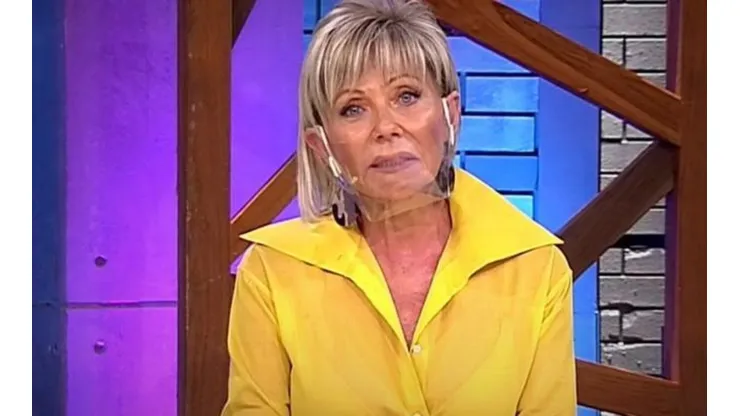 Raquel Argandoña en el set de "Bienvenidos".