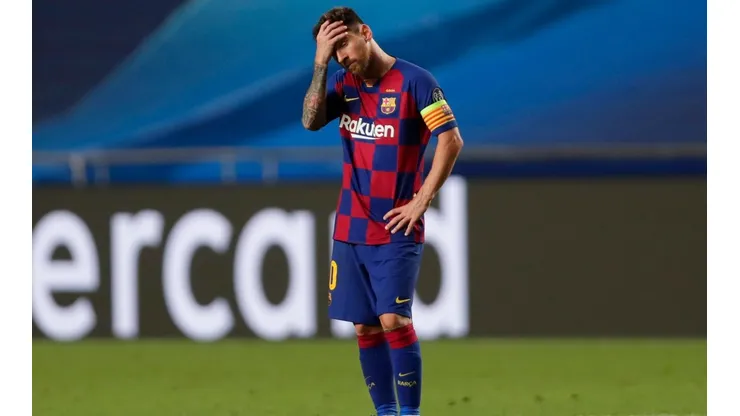 Lionel Messi en su última temporada en el Barcelona