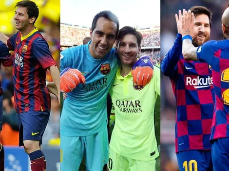 Galería: las mejores fotos de Messi con los chilenos en el Barça