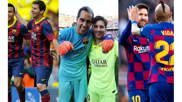 Revisa las mejores imágenes de los chilenos del Barcelona junto a Messi