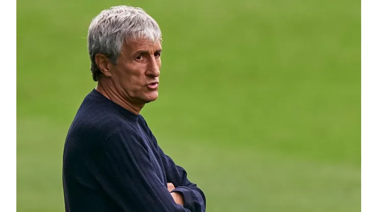 Quique Setién, ex entrenador del Barcelona