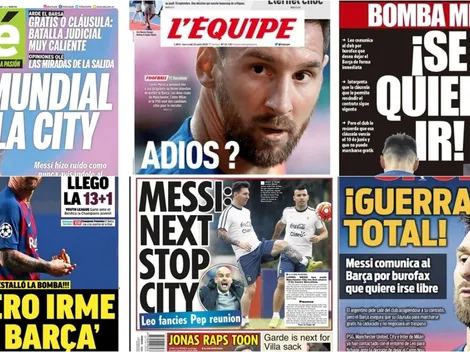 Messi en todas las portadas del mundo: "Próxima parada: Man City"