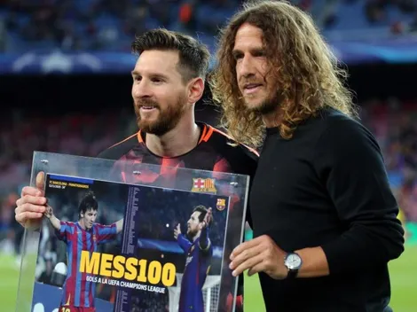 Carles Puyol empieza a despedir a Lionel Messi de Barcelona