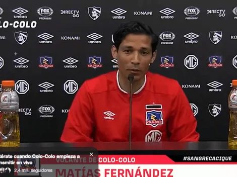 En vivo: Fernández analiza el partido de Colo Colo ante Wanderers
