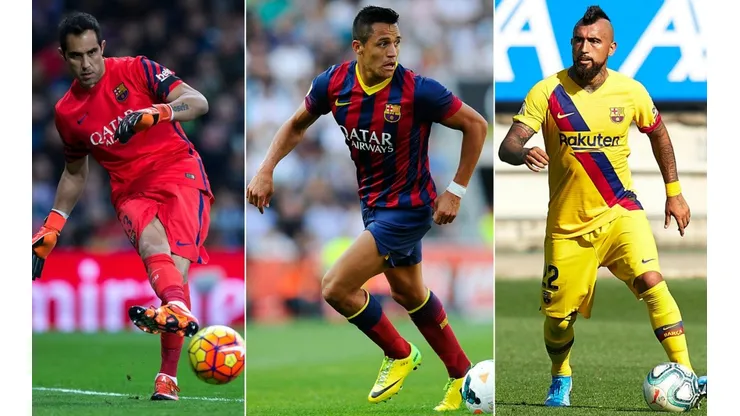 Claudio Bravo, Alexis Sánchez y Arturo Vidal dejaron su huella en Barcelona