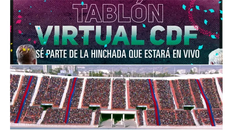 El "Tablón Virtual" es parte de las novedades de CDF para el regreso del fútbol, y la participación de los hinchas en las transmisiones de la señal deportiva.