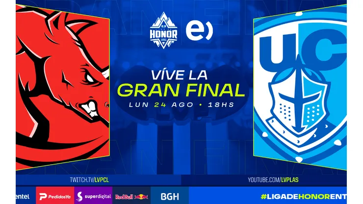Gran Final de Liga de Honor Entel entre KLG y Católica eSports